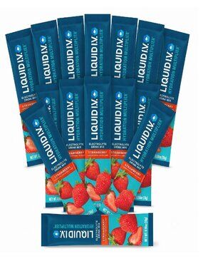 Hydration Electrolyte Drink Mix Strawberry Sugar Free 15 Stick Pack
